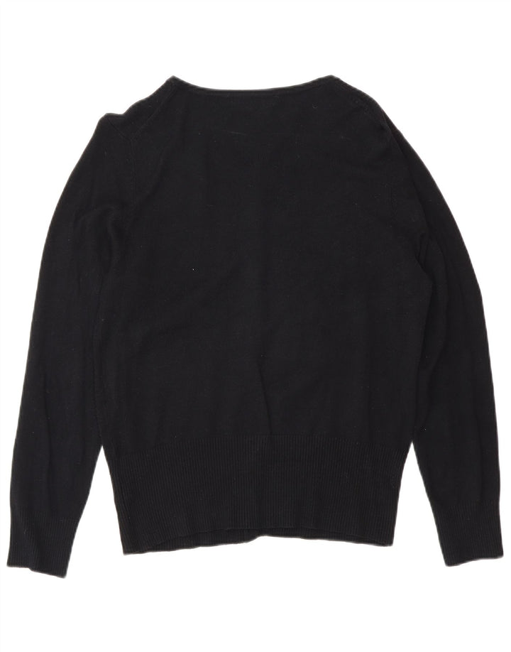 Pulover cardigan pentru femei Marks & Spencer UK 12 Medium Black Viscose