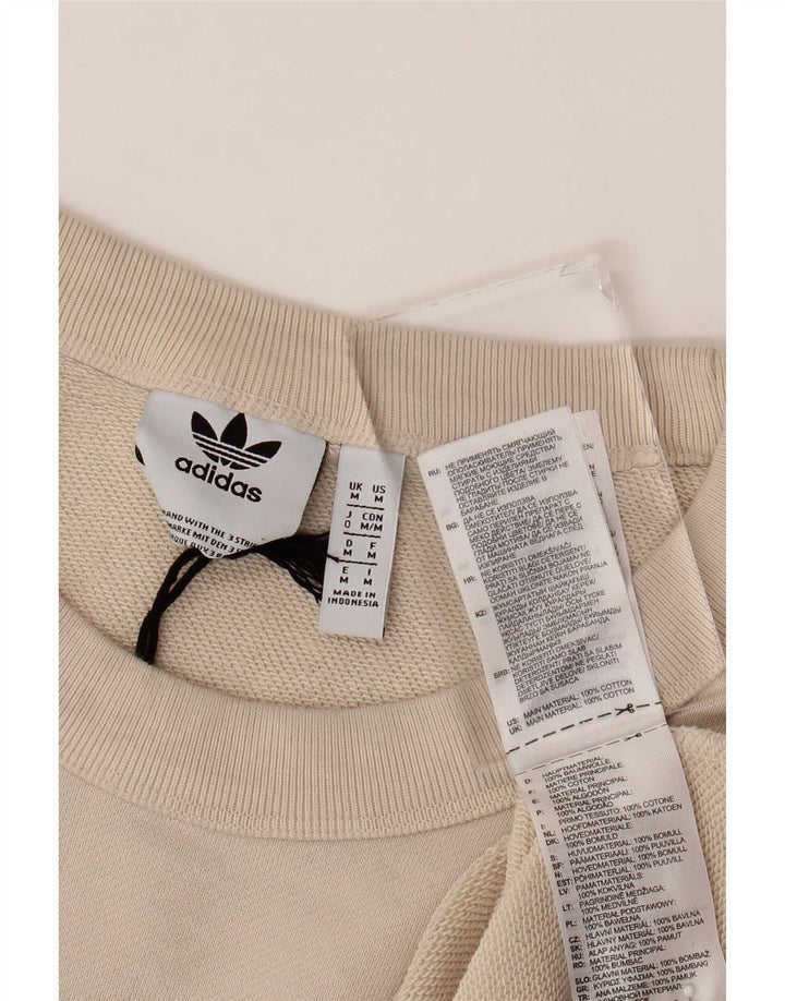 Hanorac pentru bărbați Adidas Jumper Medium Bej Bumbac