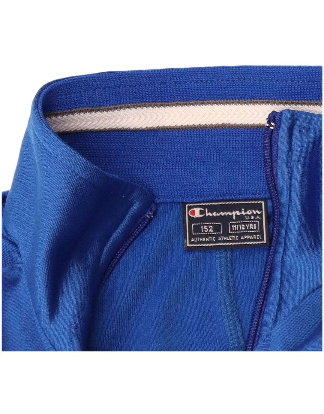 Jachetă de top pentru trening cu grafică CHAMPION pentru băieți 11-12 ani, poliester albastru