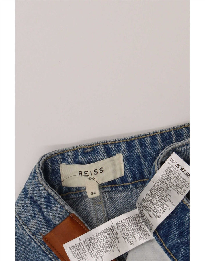 Pantaloni scurți din denim Reiss pentru bărbați W34, bumbac albastru mare