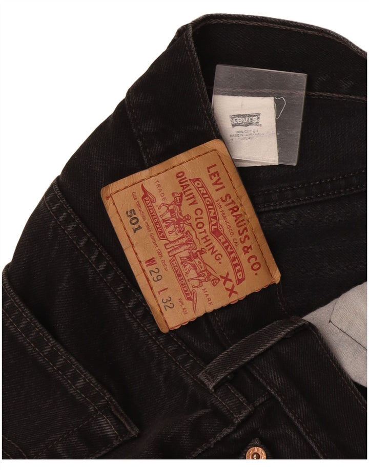 Blugi drepti pentru femei Levi's 501 W29 L28 bumbac negru