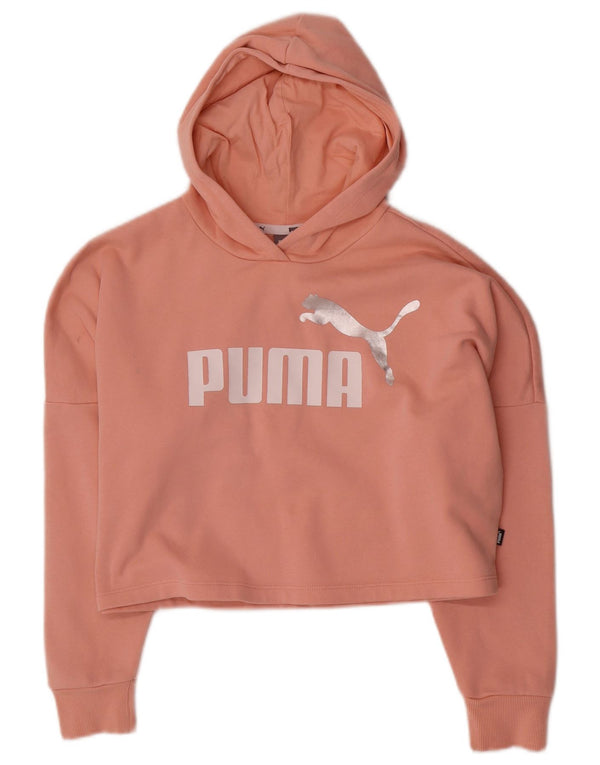 Pulover supradimensionat pentru fete Puma, 11-12 ani, bumbac roz