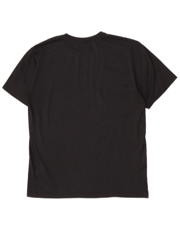 Tricou grafic Nike Dri Fit pentru bărbați Top UK 12 Medium Black Poliester Sports