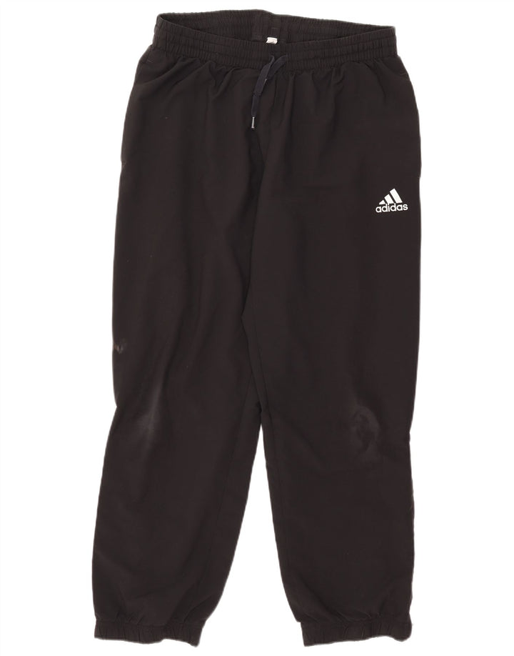 Pantaloni de trening pentru bărbați Adidas Pantaloni de jogging, mari, negru, poliester