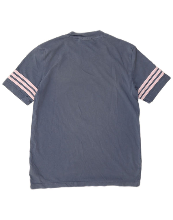 Tricou grafic Adidas pentru femei Top UK 10 Small Blue Bumbac