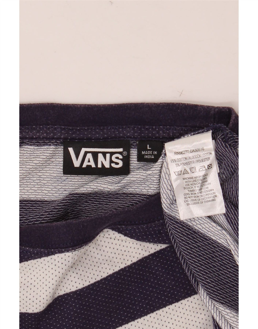 VANS Tricou pentru bărbați Top mare, bleumarin, bumbac cu dungi