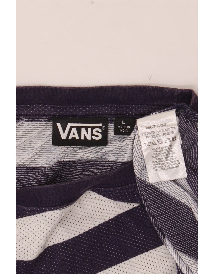 VANS Tricou pentru bărbați Top mare, bleumarin, bumbac cu dungi