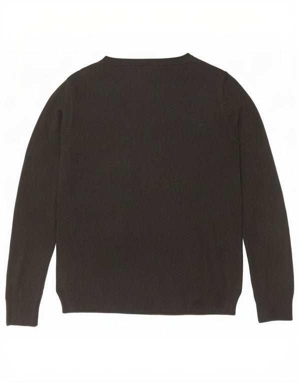 Pulover pentru femei Marks & Spencer, cu gât de barcă, UK 10, mic, gri acrilic