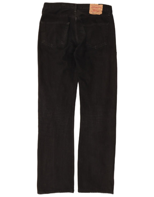 Blugi drepti pentru bărbați Levi's 501 W32 L34 bumbac negru
