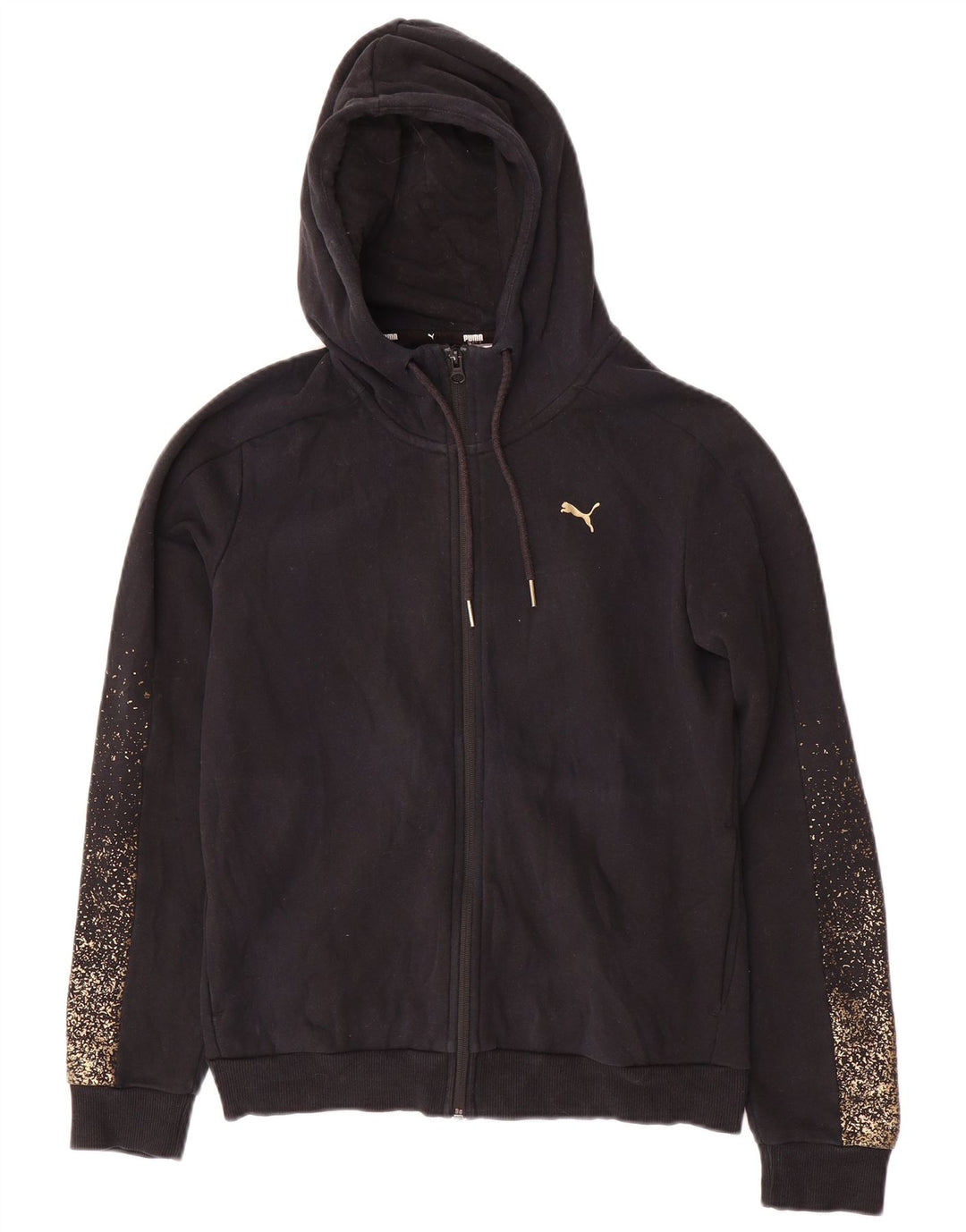 Trening complet cu glugă Puma pentru femei UK 14 Medium Black Spotted
