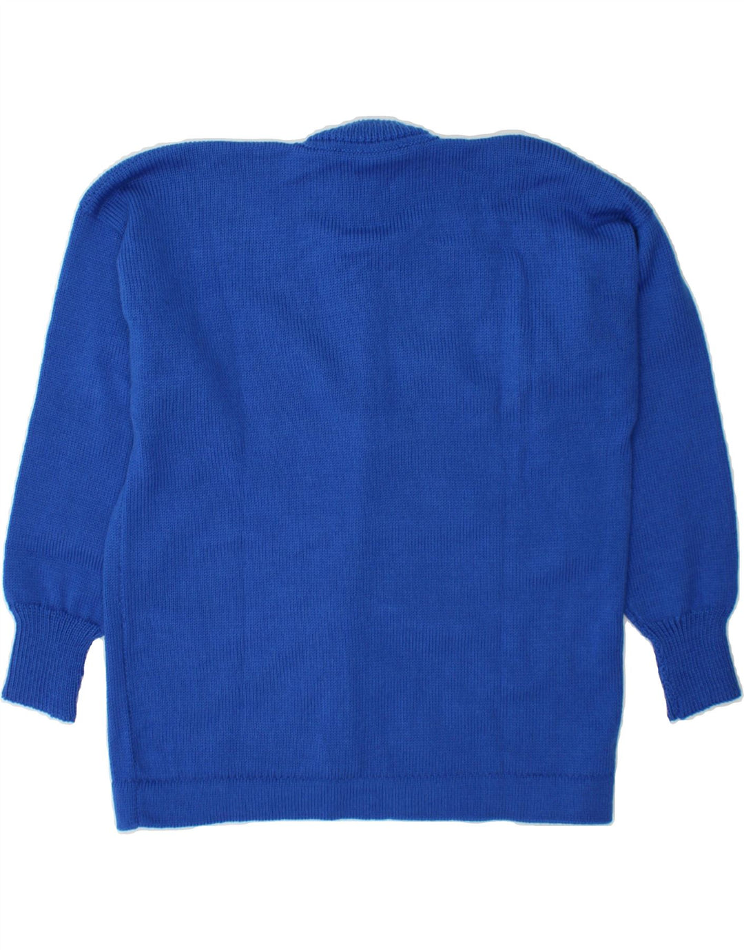 VINTAGE Womens Cardigan Sweater UK 14 Large Blue Vintage Vintage and Second-Hand Vintage from Messina Hembry 