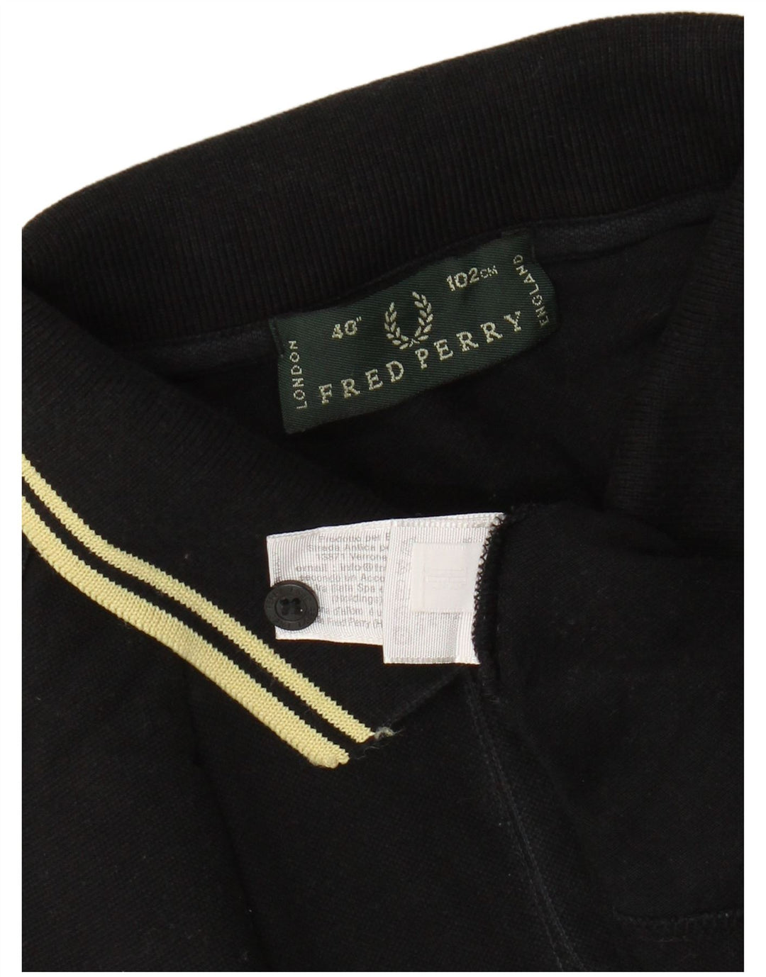 FRED PERRY Tricou polo pentru bărbați, bumbac mediu negru