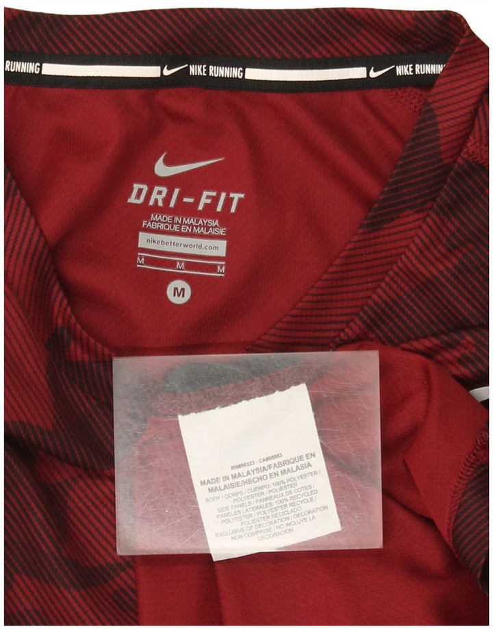 Tricou Nike Dri Fit pentru bărbați Top Medium Red Camuflage Poliester