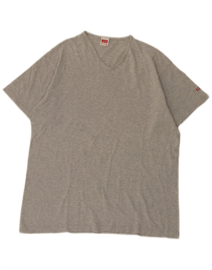 Tricou pentru bărbați Levi's Top din bumbac cu pete gri mediu