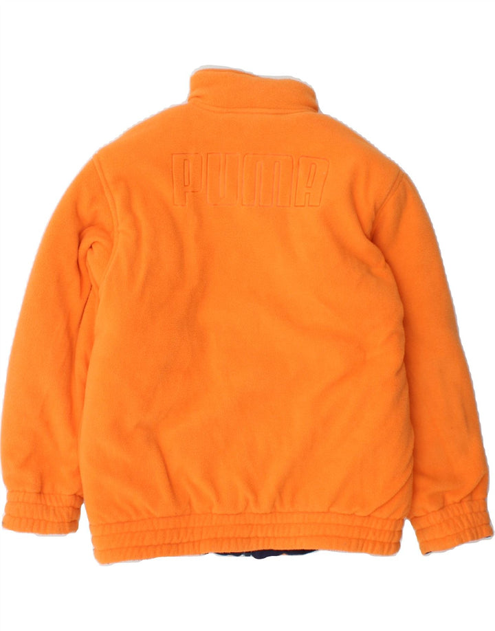 PUMA Boys Graphic Reversible Jacket 10-11 Years Navy Blue Colourblock Vintage Puma and Second-Hand Puma from Messina Hembry 