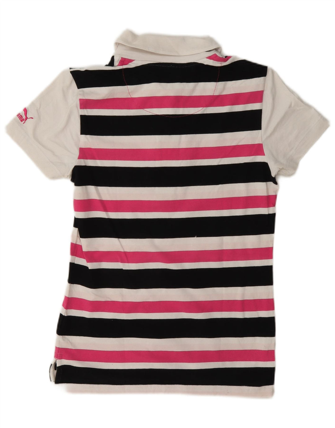 Tricou polo Puma pentru femei UK 10 mic cu dungi multicolore