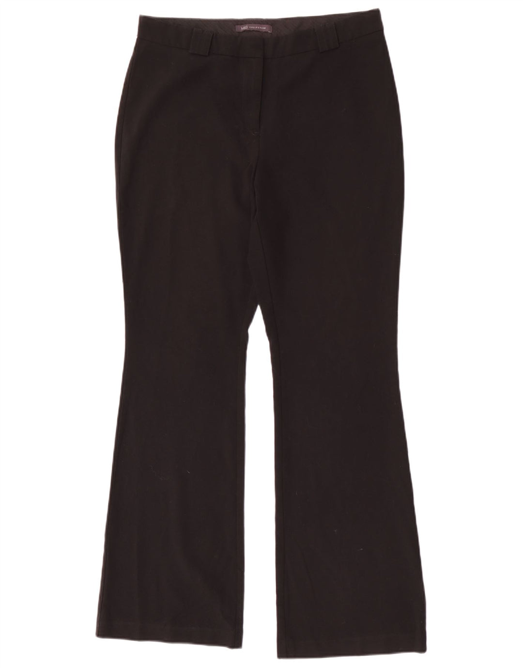 Marks & Spencer Pantaloni casual Bootcut pentru femei UK 12 Medium W30 L31 Negru