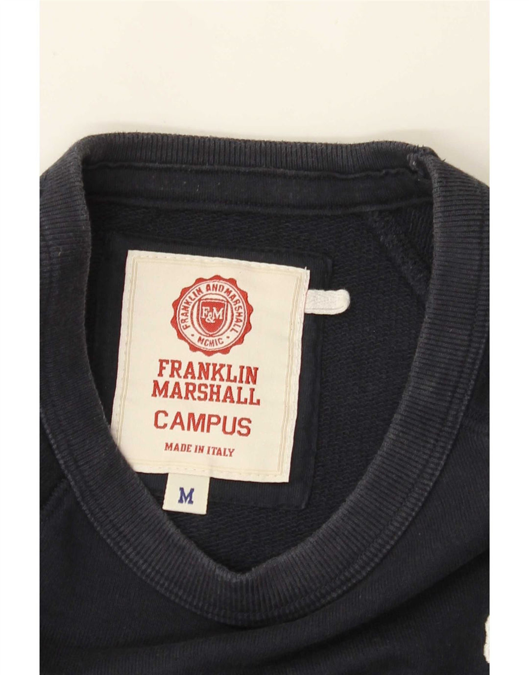 Pulover pentru bărbați Franklin Marshall, albastru bleumarin mediu