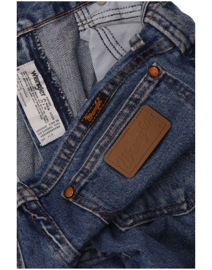 Blugi drepti pentru femei Wrangler W29 L36 Bumbac albastru