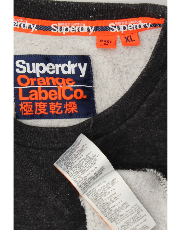 SUPERDRY Hanorac Bărbați Pulover XL Bleumarin Bumbac