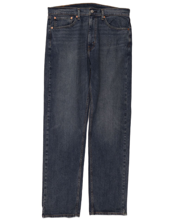 Blugi 505 drepti pentru bărbați Levi's W36 L34 Bumbac bleumarin