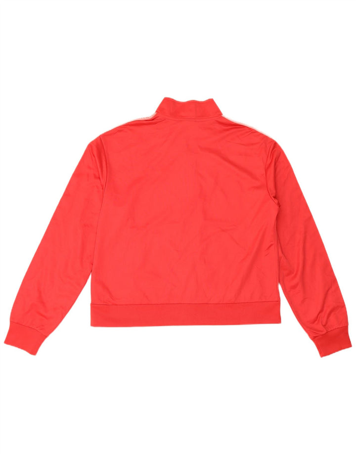Jachetă de top pentru trening grafic Diadora pentru femei UK 18 XL poliester roșu