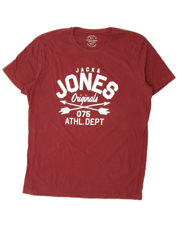 Tricou grafic Jack & Jones pentru bărbați Top XL bumbac maro