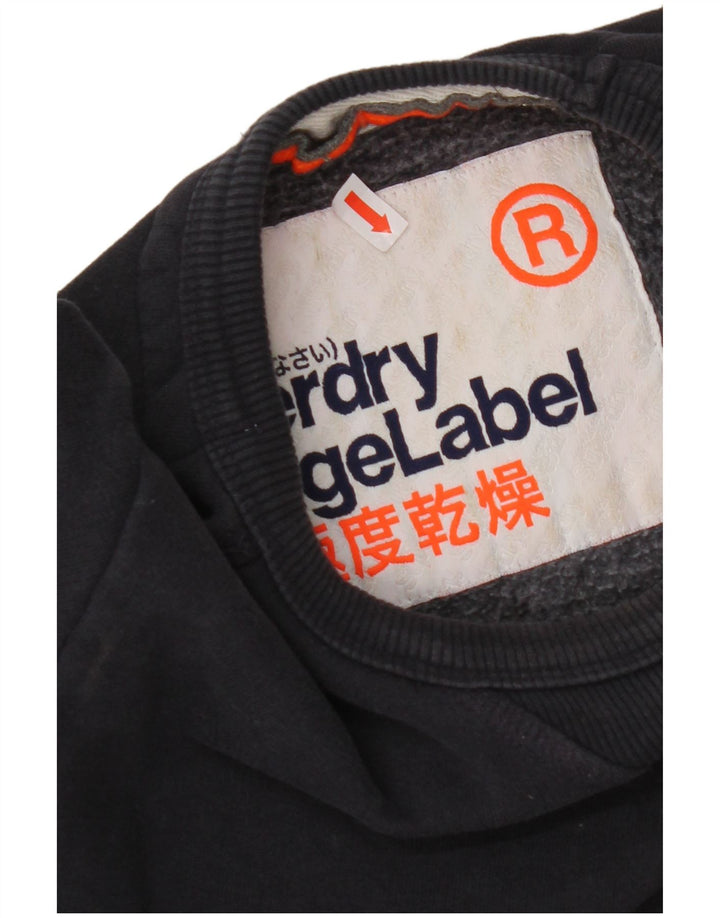 SUPERDRY Hanorac pentru bărbați Pulover mic, albastru bleumarin, bumbac
