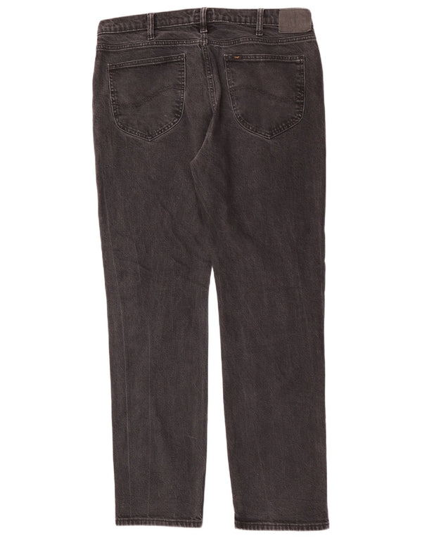 Blugi Lee West Straight pentru bărbați W36 L34, bumbac negru