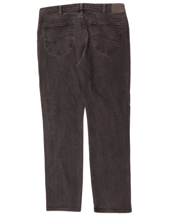 Blugi Lee West Straight pentru bărbați W36 L34, bumbac negru