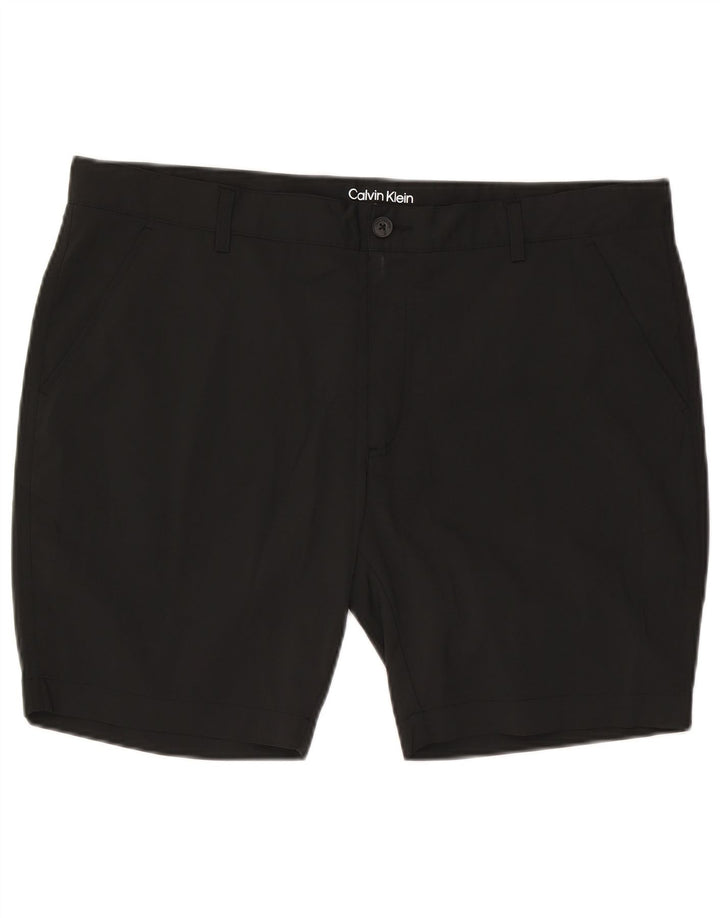 Pantaloni scurți chino Calvin Klein pentru bărbați W40 XL poliester negru