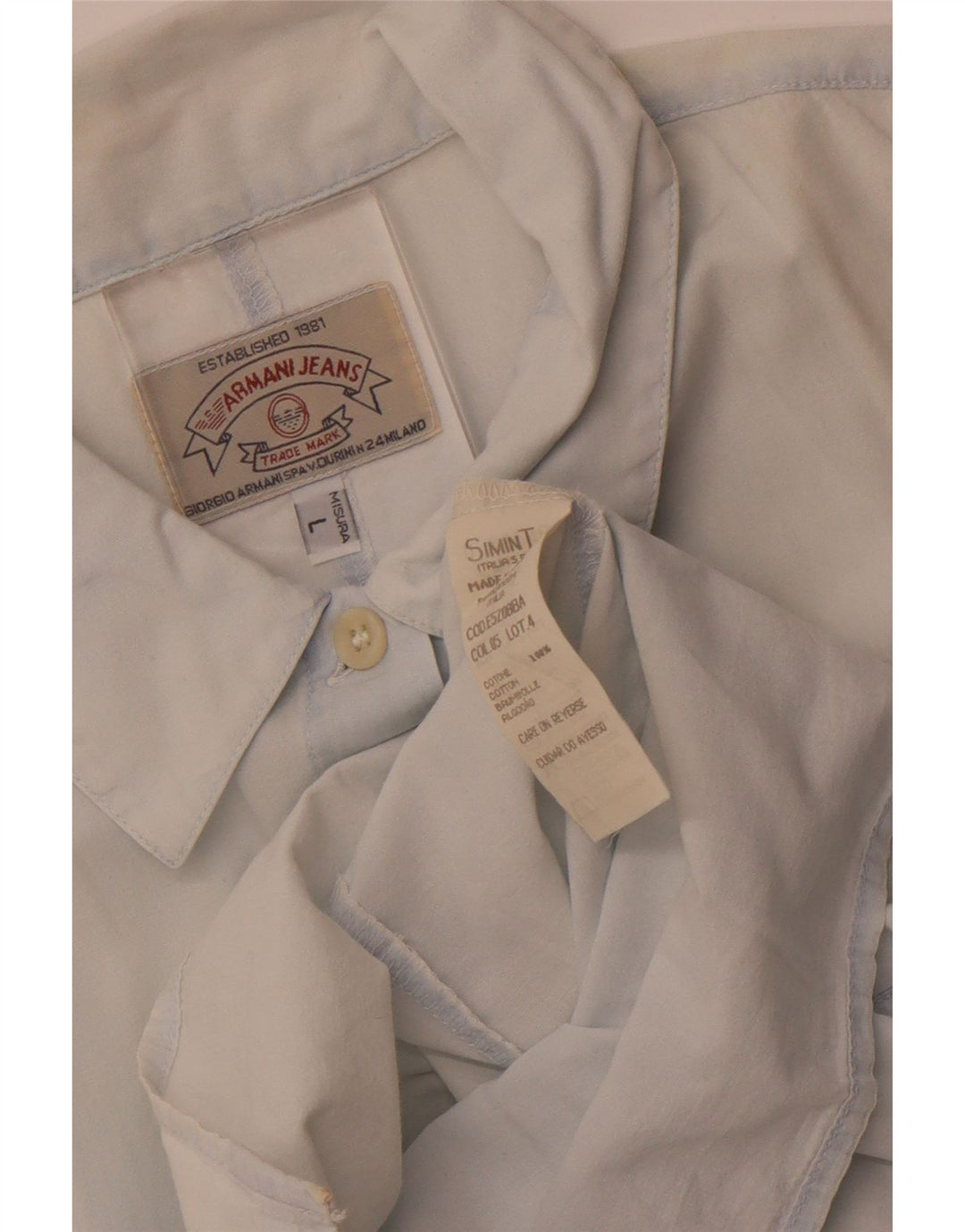 Cămașă fără mâneci pentru femei Armani Jeans UK 14, mare, albastru, bumbac