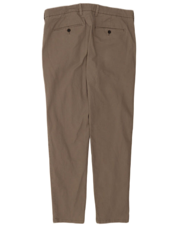 Pantaloni chino pentru bărbați Marks & Spencer Slim Fit L34 L31 bumbac gri