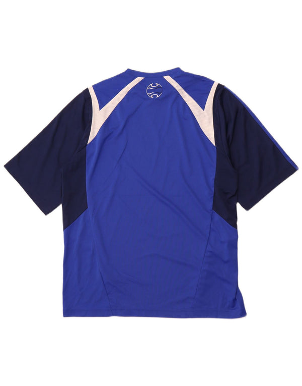 Tricou pentru bărbați ADIDAS Top Mediu Albastru Colorblock Poliester Sport