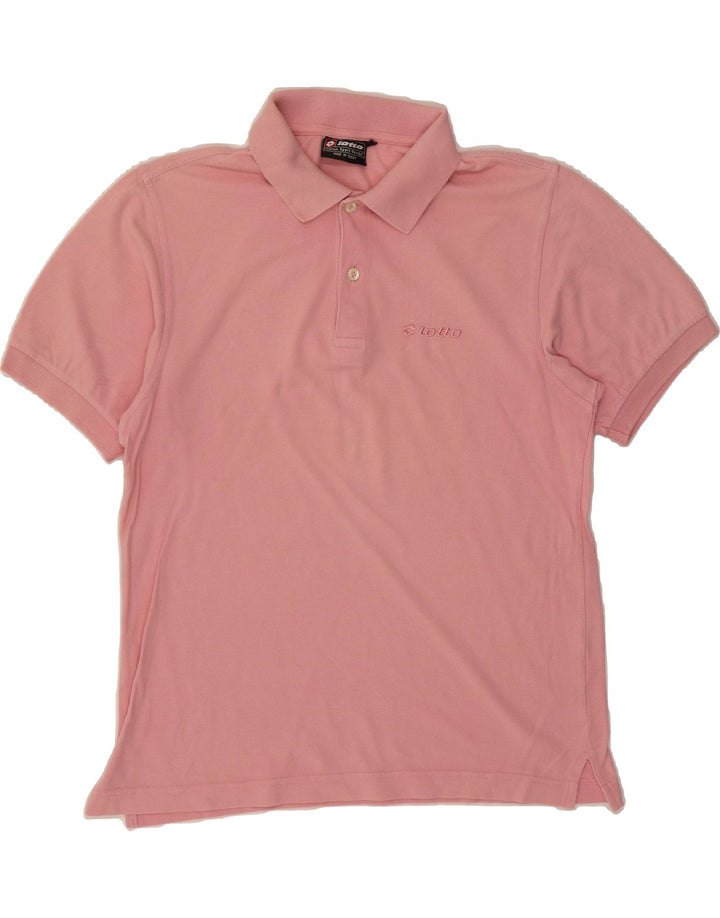 LOTTO Mens Polo Shirt Medium Pink Vintage Lotto and Second-Hand Lotto from Messina Hembry 
