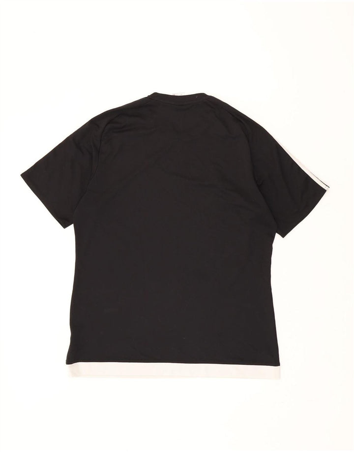 Tricou ADIDAS Climalite pentru bărbați Top mare, negru, poliester color bloc