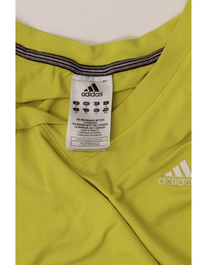 Tricou Adidas Poplin pentru femei Top UK 14 Medium Green Poliamidă