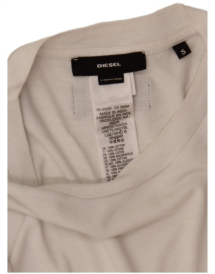 Tricou pentru bărbați Diesel Top mic Bumbac alb