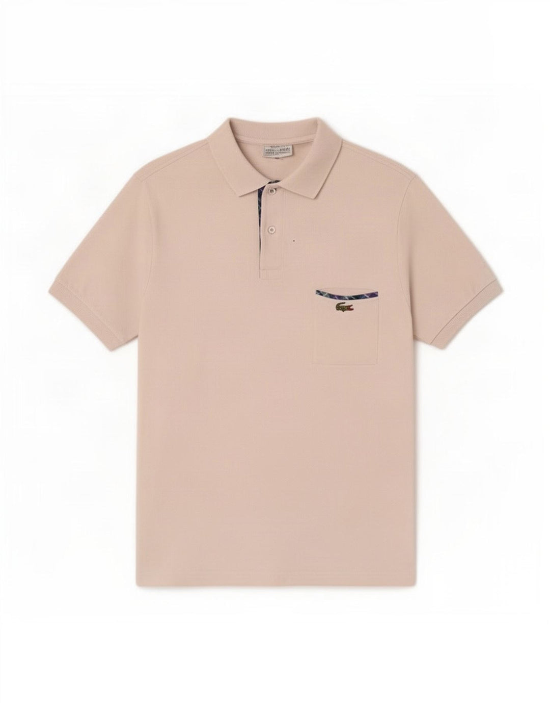 Tricou polo Lacoste pentru bărbați mărimea 5 mare, alb, bumbac