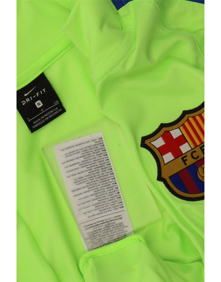 Jachetă de top pentru trening FCB Nike pentru bărbați, verde, poliester color bloc
