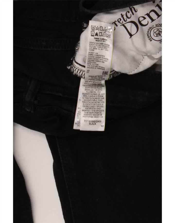 Blugi drepti pentru bărbați Marks & Spencer W32 L33 bumbac negru