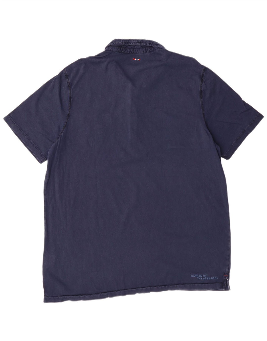 NAPAPIJRI Tricou Polo Grafic pentru Barbati 3XL Bumbac Bleumarin