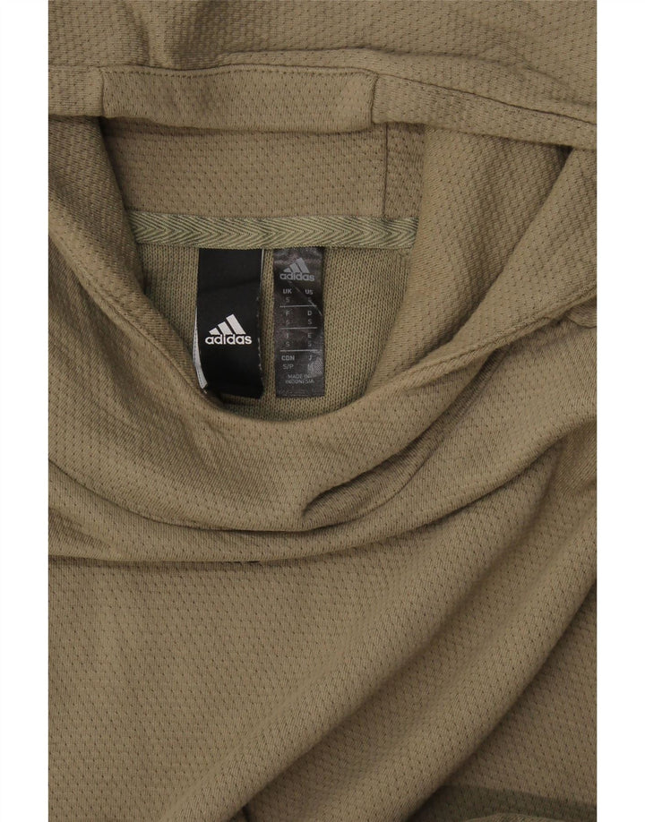 Pulover Adidas bărbătesc cu glugă mic kaki