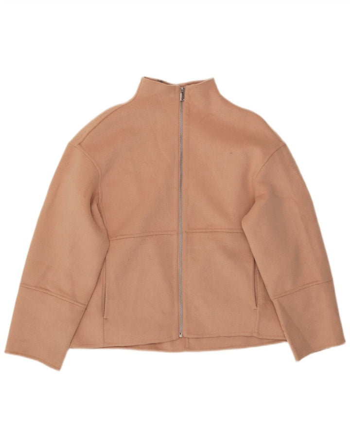 Bomber pentru femei Zara UK 14 Lână portocalie medie