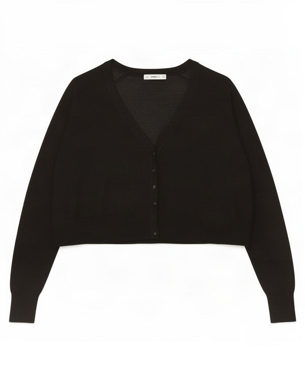 Pulover cardigan supradimensionat pentru femei Zara UK 14 Medium Black Viscose