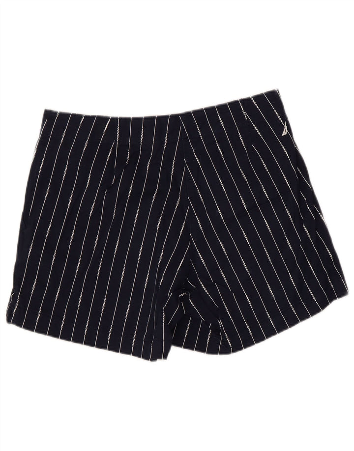 Pantaloni scurti chino pentru femei NAUTICA US 8 Medium W32 Bumbac cu dungi bleumarin