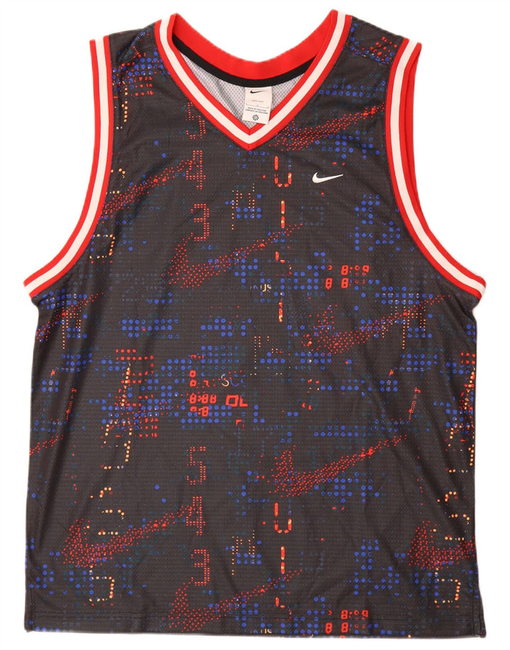 Top cu vestă grafică pentru bărbați Nike, mare, multicolor, poliester