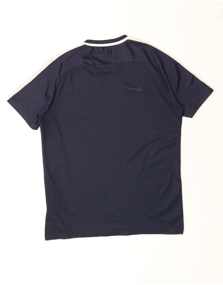 Tricou pentru bărbați NIKE Dri Fit Top mare, albastru bleumarin, poliester color bloc