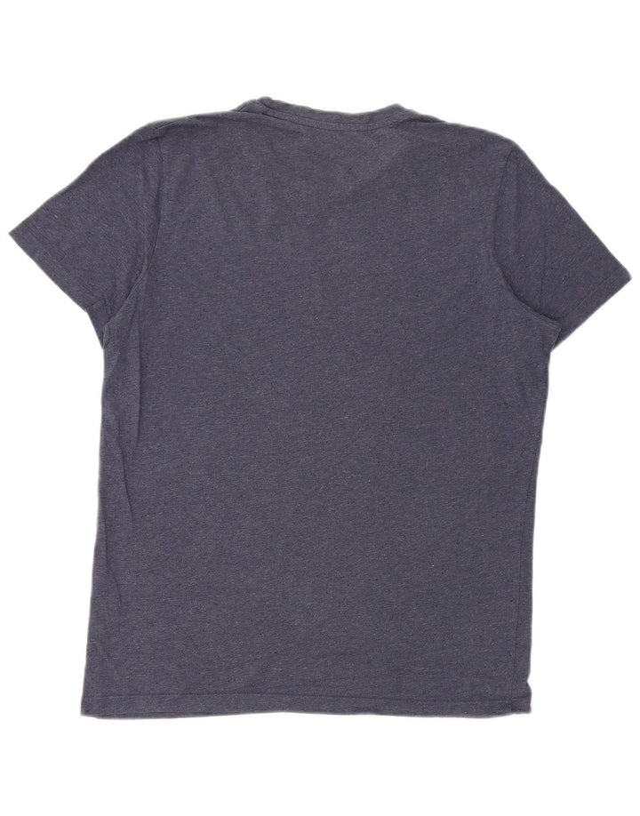 Tricou cu grafic Jack & Jones pentru bărbați Top mediu din bumbac bleumarin