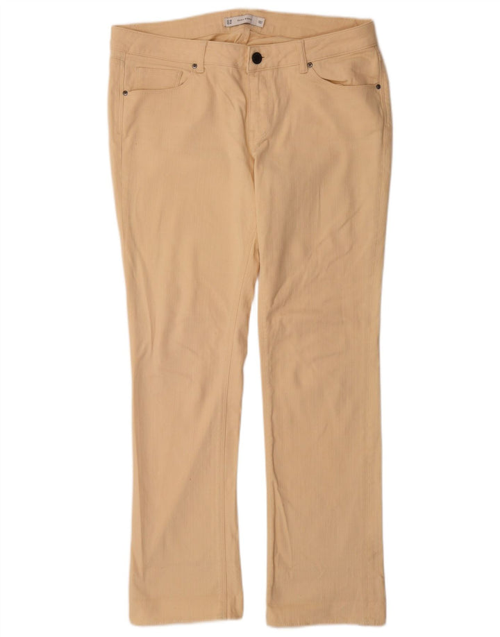 Blugi Zara Femei Bootcut EU 46 2XL W36 L31 Bej Bumbac